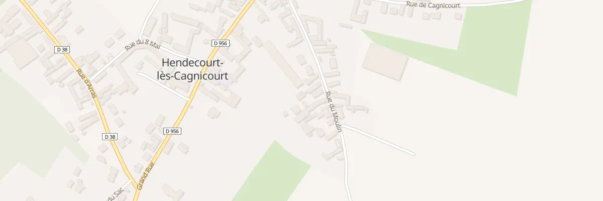 Plan du 16 Rue du Moulin à Hendecourt-lès-Cagnicourt