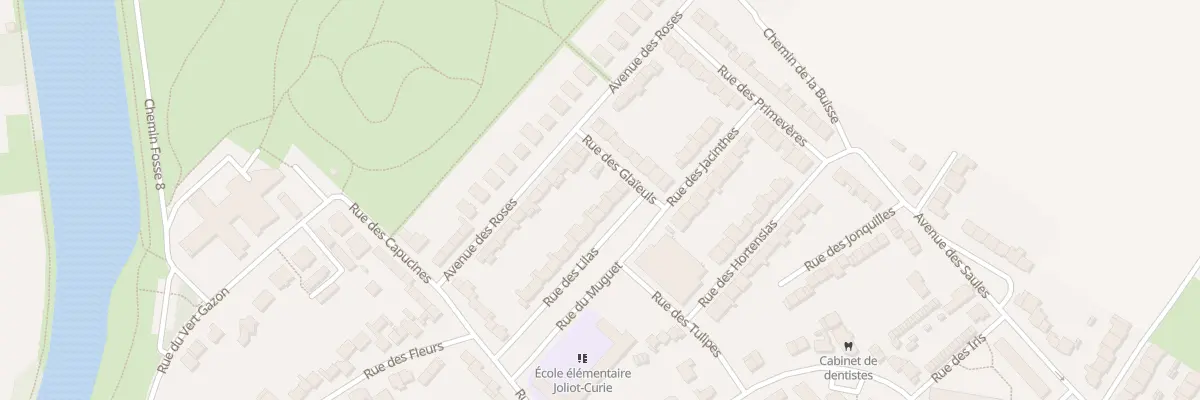 Plan du 19 Rue des Lilas à Courrières