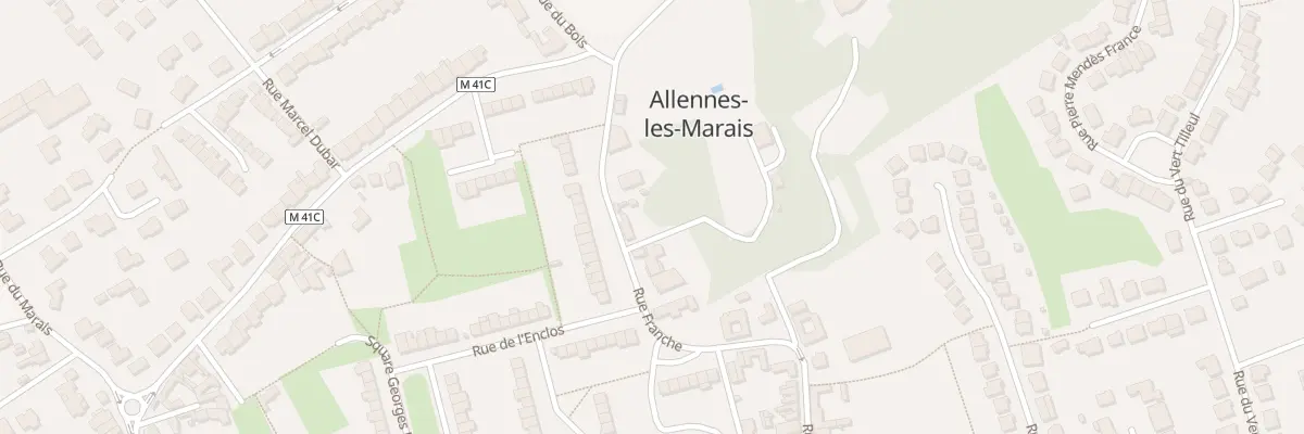 Plan du 72B Rue Franche à Allennes-les-Marais