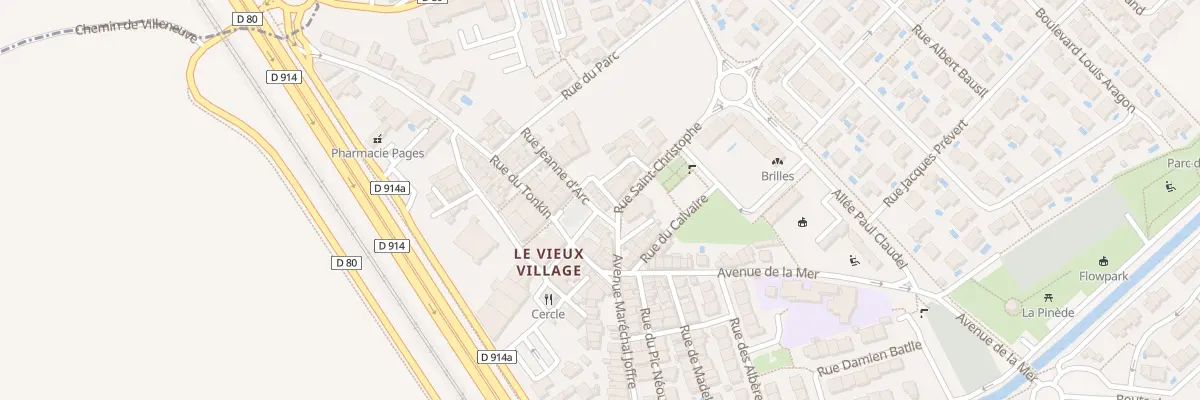 Plan du 2 Pl de la République à Corneilla-del-Vercol