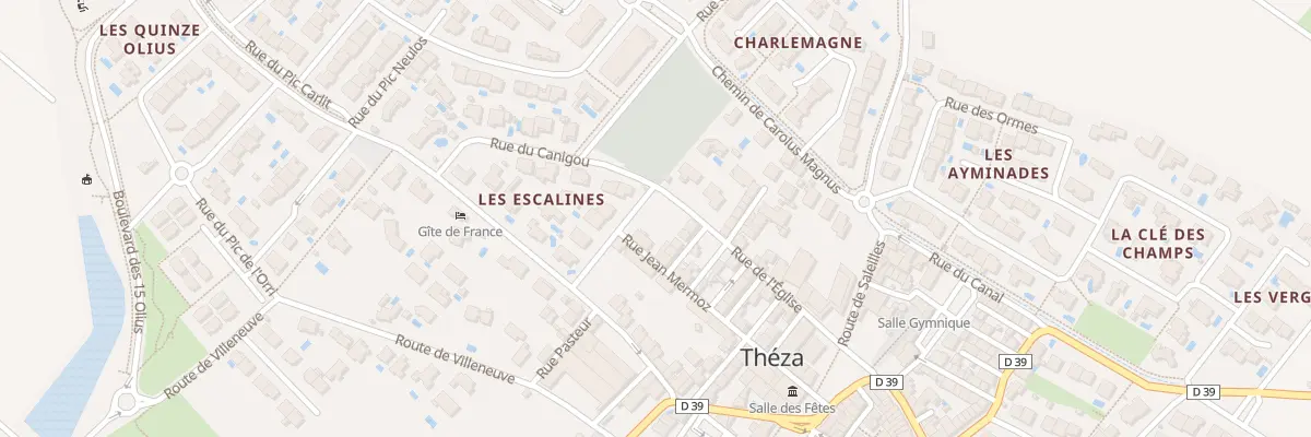 Plan du 10 Rue Jean Mermoz à Théza