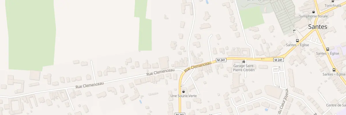 Plan du 76 Rue Clémenceau à Santes