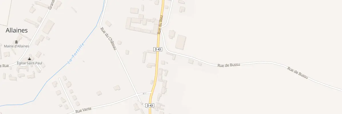 Plan du 2 Rue de Bussu à Allaines