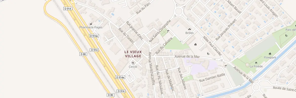 Plan du 8 Av Mal Joffre à Corneilla-del-Vercol