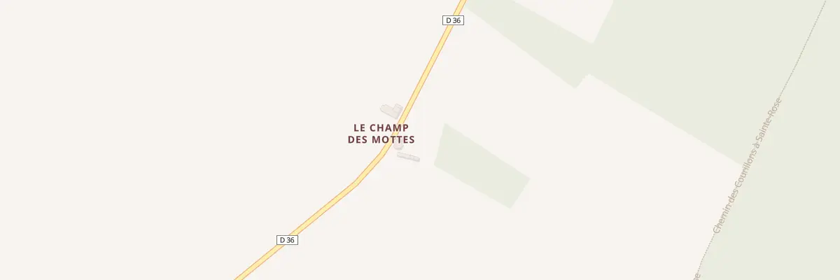 Plan du 4 Ham du Champs des Mottes à Mérinville