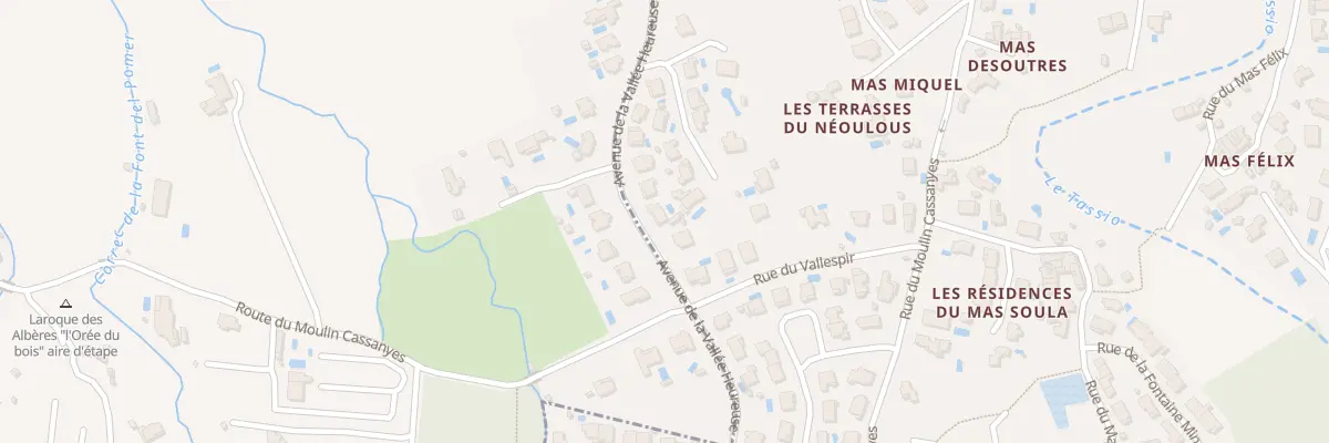 Plan du 13 Av de la Vallee Heureuse à Sorède