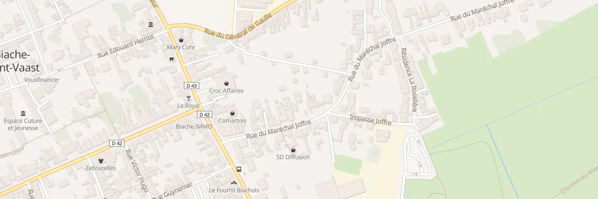 Plan du 36 Rue Joffre à Biache-Saint-Vaast