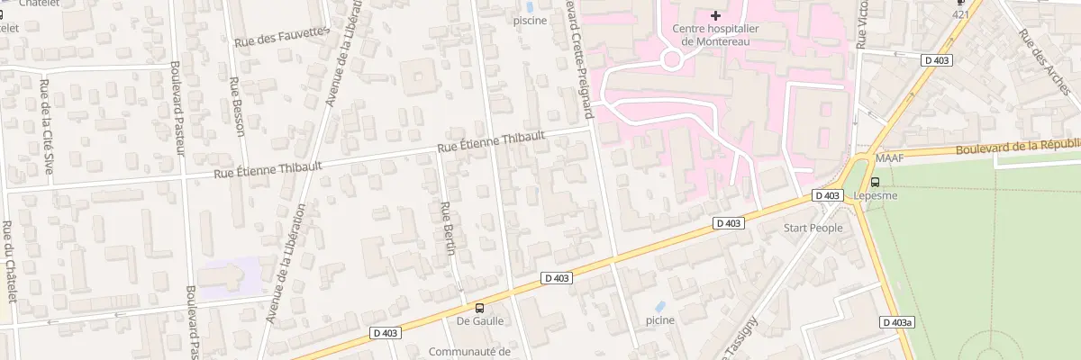 Plan du 3 Rue Etienne Thibault à Montereau-Fault-Yonne