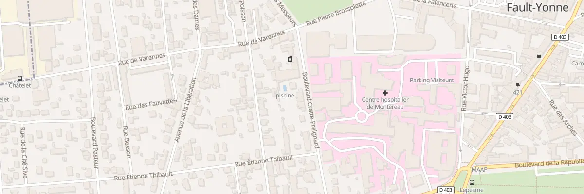 Plan du 15 Bd Cretté Preignard à Montereau-Fault-Yonne