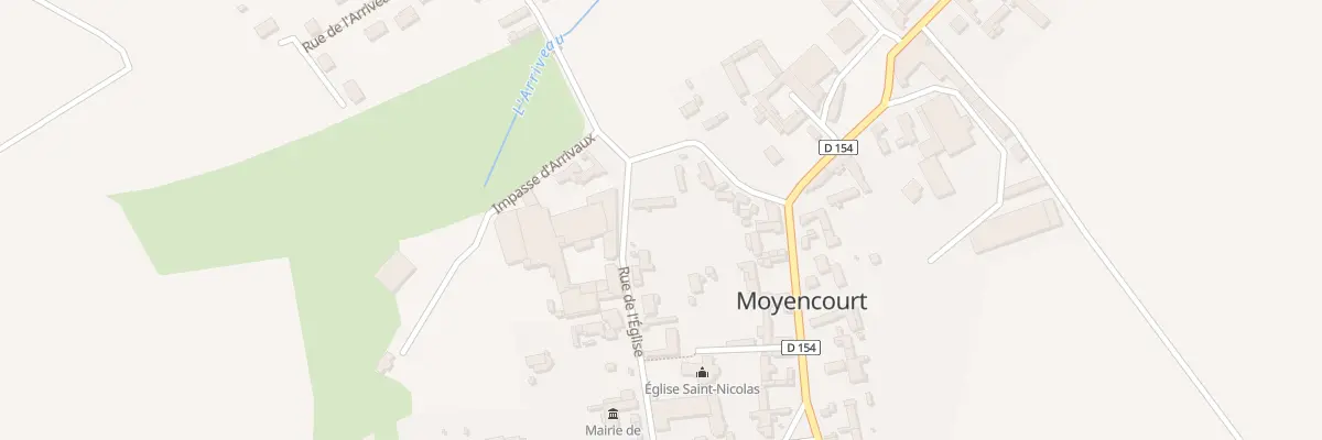 Plan du 10 Rue de l’Eglise à Moyencourt