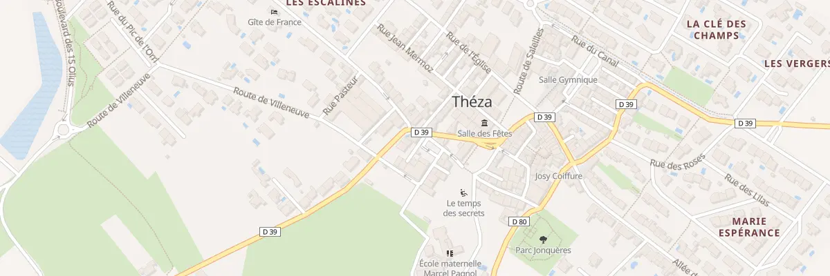 Plan du 1 Rue de la Promenade à Théza