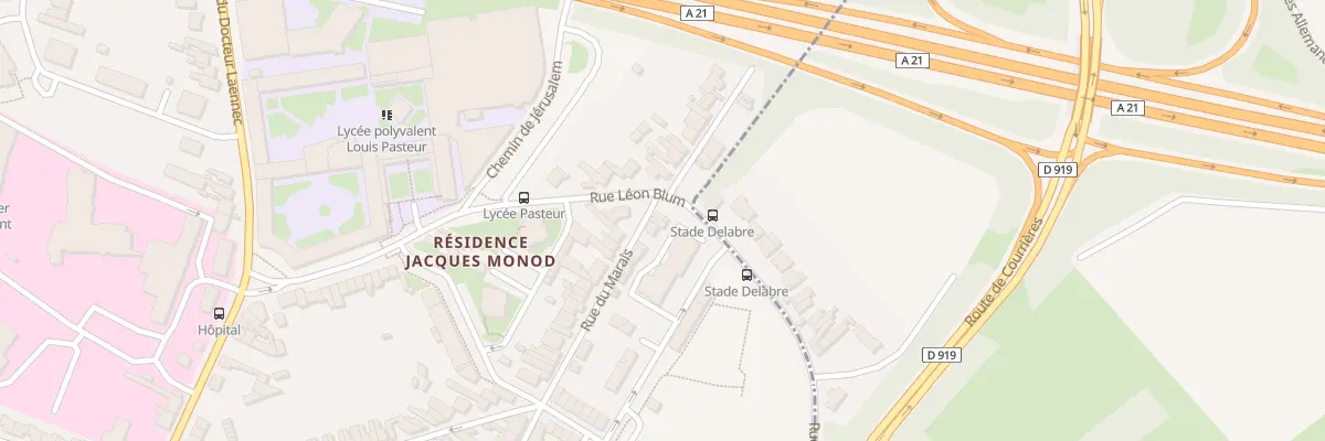 Plan du 684 Rue du Marais à Hénin-Beaumont