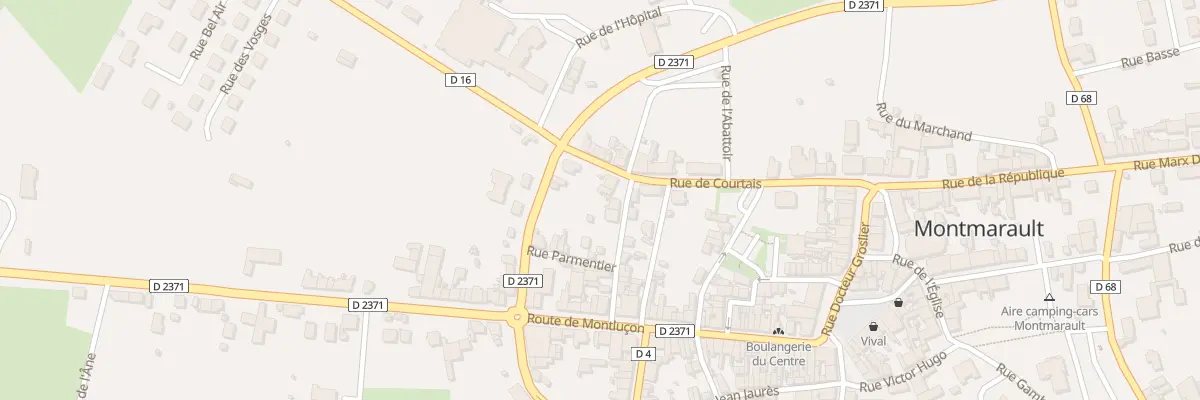 Plan du 9 Rue Baylot - Dubost à Montmarault