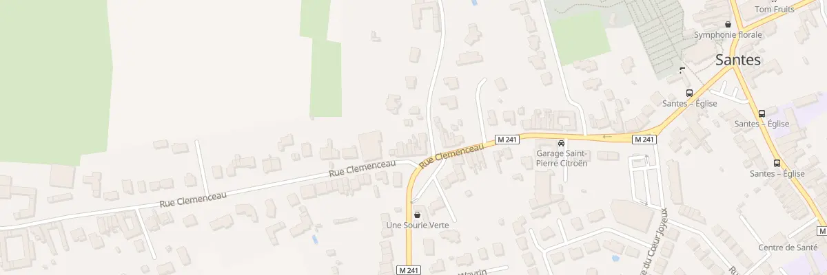 Plan du 70 Rue Clémenceau à Santes