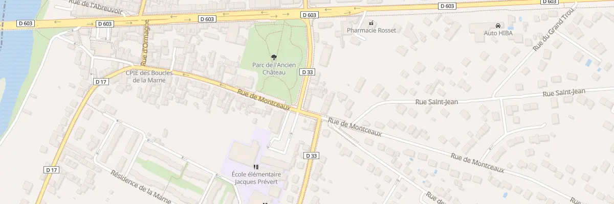Plan du 49 Rue de Montceaux à Trilport