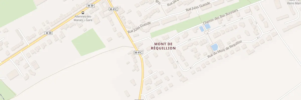Plan du 3 Che du Bas Bonnier à Allennes-les-Marais