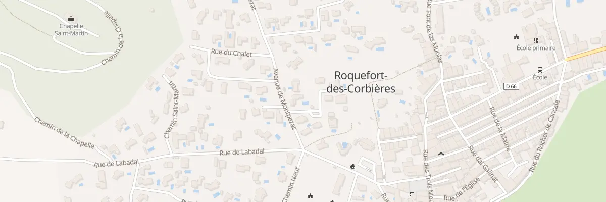 Plan du 5 Che de Montpezat à Roquefort-des-Corbières