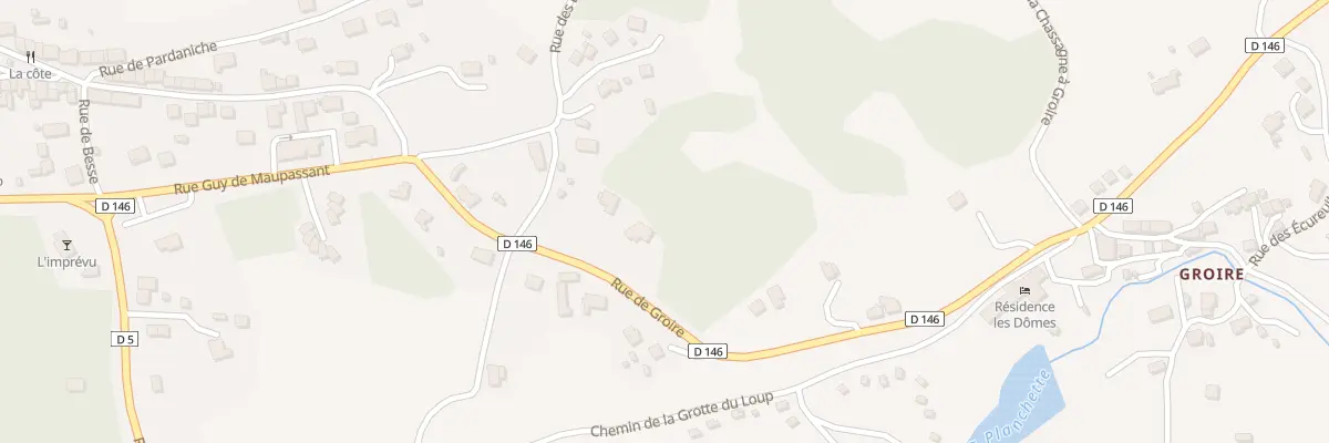 Plan du 9055 Rue de Groire à Murol