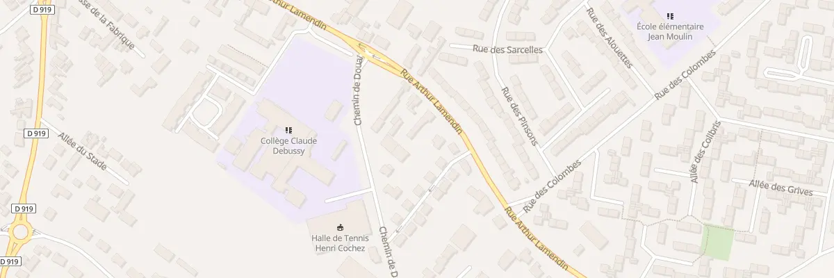 Plan du 62 Rue Arthur Lamendin à Courrières