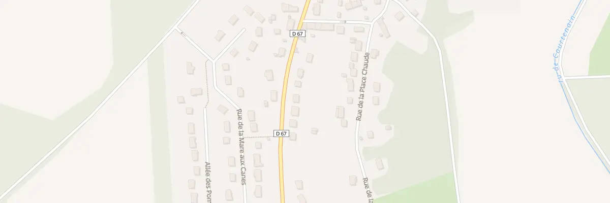 Plan du 201 Rte de Glatigny à Fontenailles