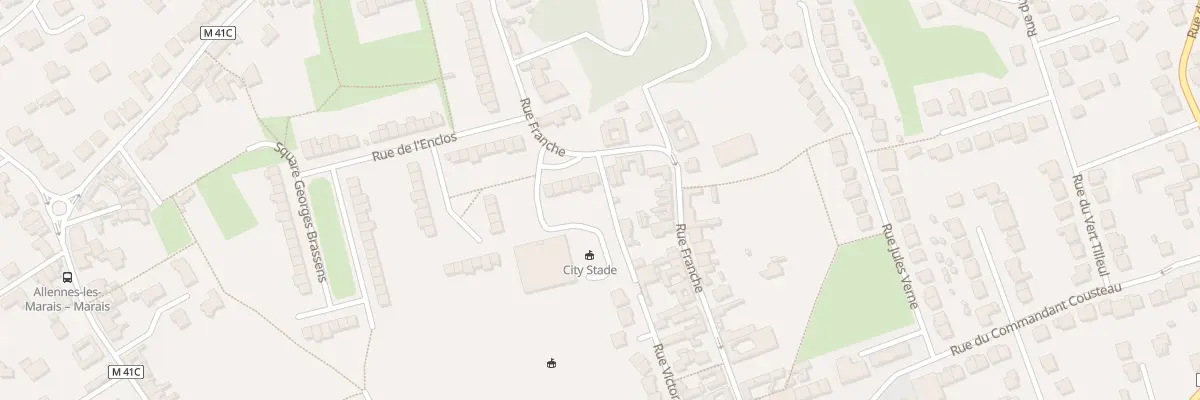 Plan du 71 Rue Franche à Allennes-les-Marais
