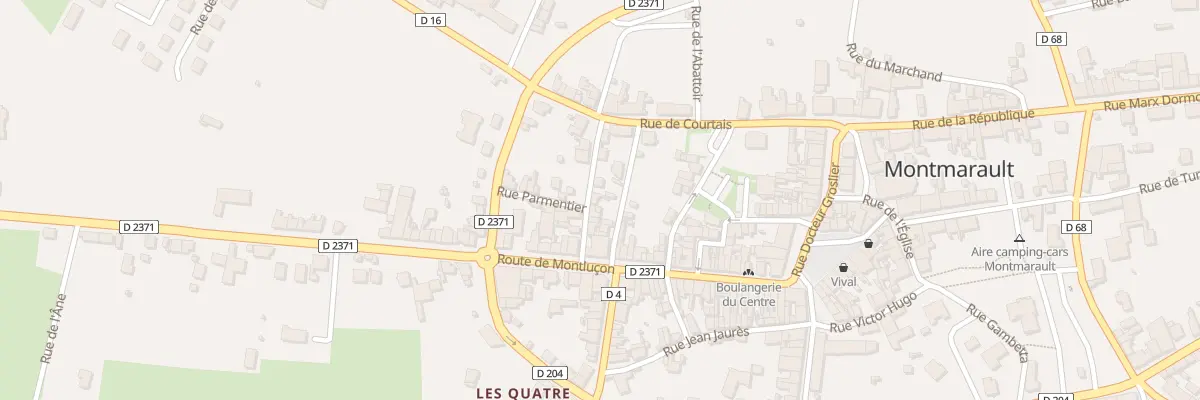 Plan du 10 Rue Baylot - Dubost à Montmarault
