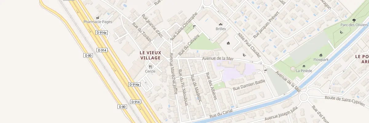 Plan du 4 Av de la Mer à Corneilla-del-Vercol