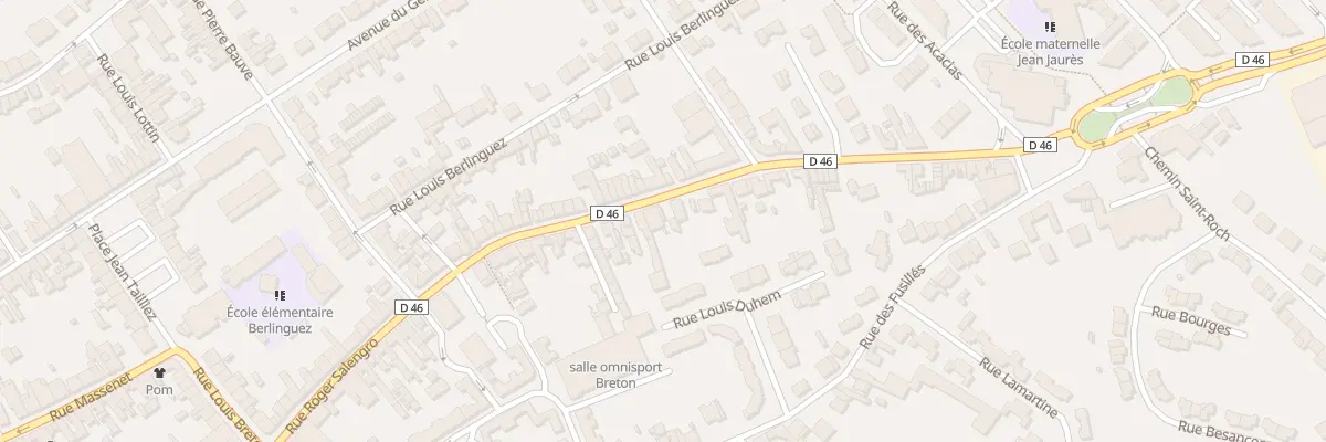 Plan du 54 Rue Roger Salengro à Courrières