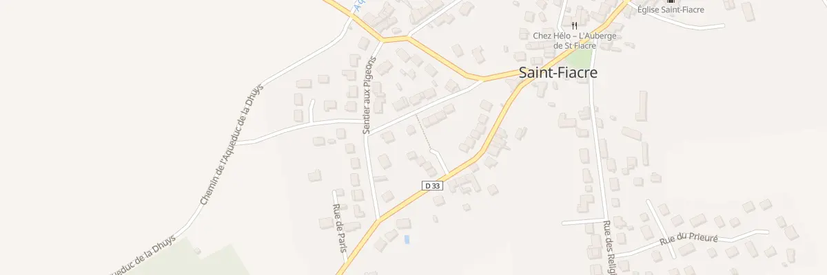 Plan du 4 Sen de la Fontaine à Saint-Fiacre
