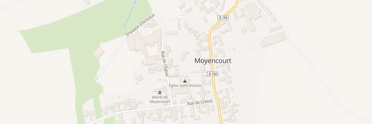 Plan du 6 Rue de l’Eglise à Moyencourt