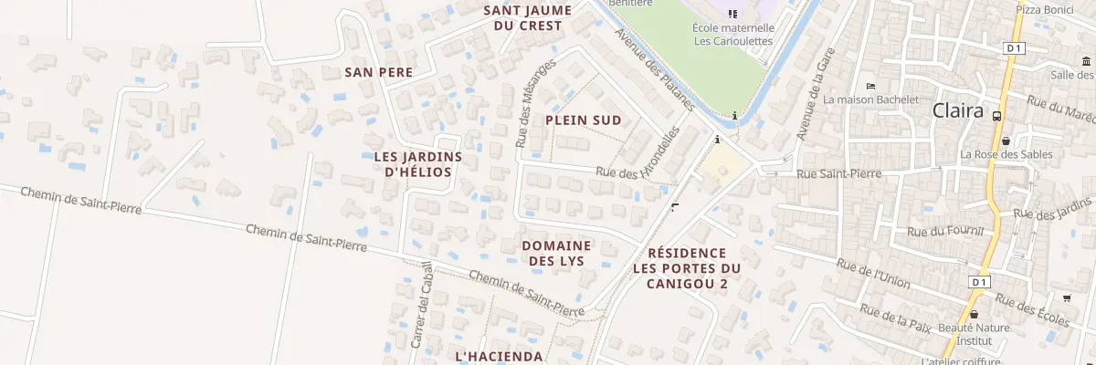 Plan du 23 Rue des Hirondelles à Claira
