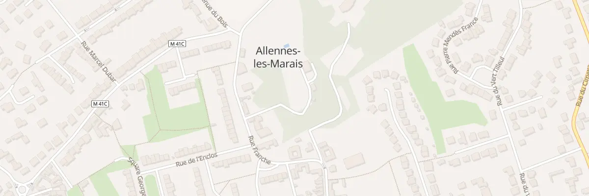 Plan du 72 Rue Franche à Allennes-les-Marais