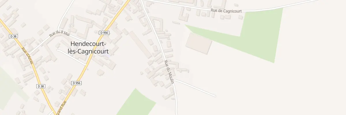 Plan du 11 Rue du Moulin à Hendecourt-lès-Cagnicourt