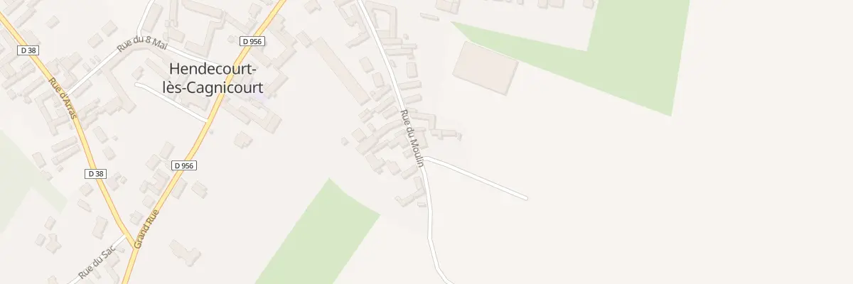 Plan du 13B Rue du Moulin à Hendecourt-lès-Cagnicourt