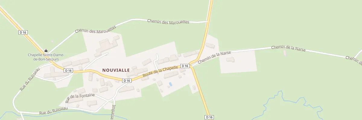 Plan du 21 Rte de la Chapelle à Valuéjols