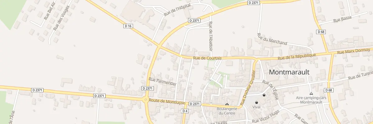 Plan du 11 Rue de Courtais à Montmarault
