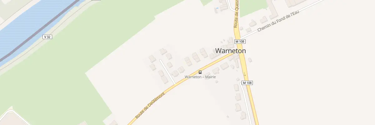 Plan du 108 Rte de Deûlémont à Warneton