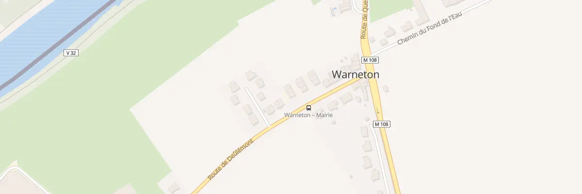 Plan du 107 Rte de Deûlémont à Warneton