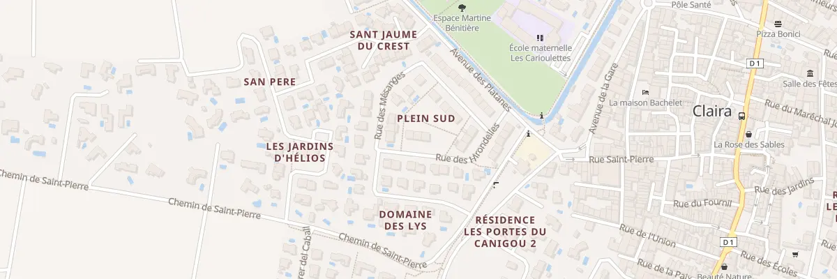 Plan du 10 Rue des Hirondelles à Claira