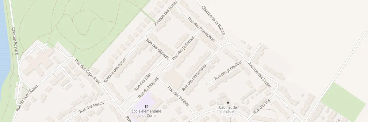 Plan du 6 Rue des Jacinthes à Courrières