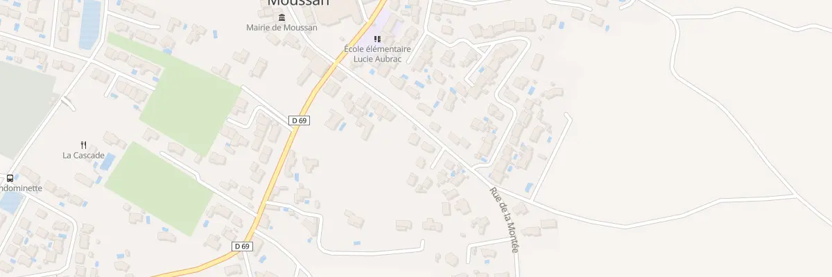 Plan du 12 Rue de la Montee à Moussan