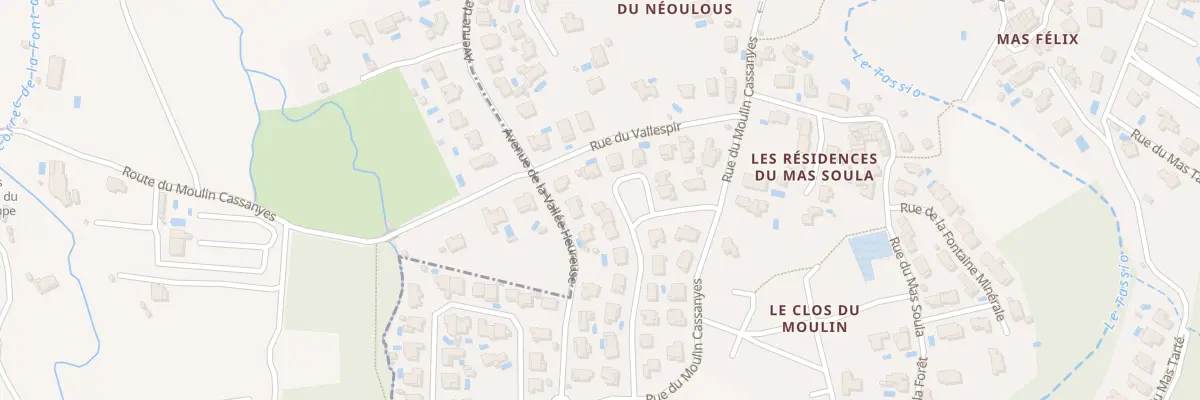 Plan du 16 Rue de Vell Roure à Sorède
