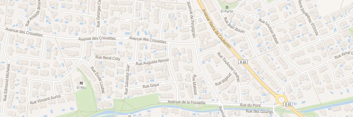 Plan du 16 Rue Claude Monet à Saleilles