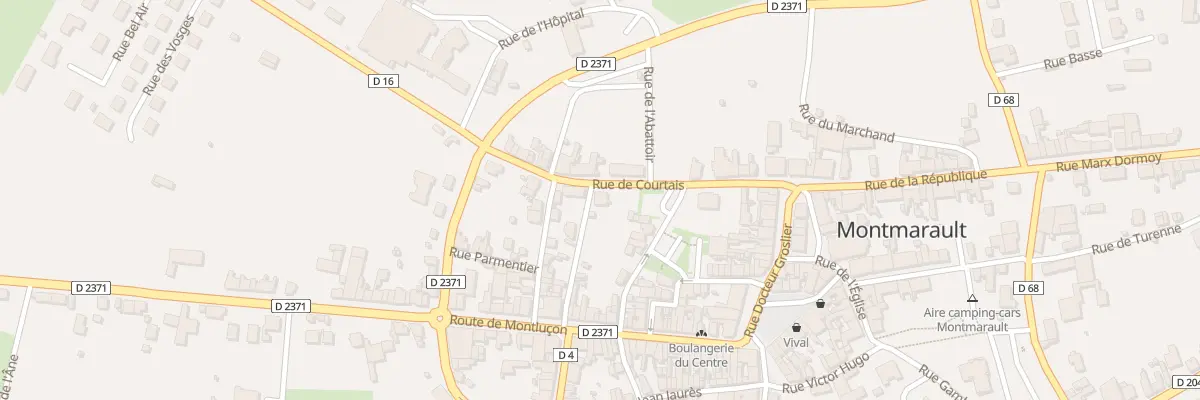 Plan du 7 Rue de Courtais à Montmarault