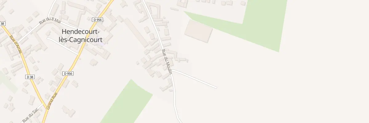 Plan du 17 Rue du Moulin à Hendecourt-lès-Cagnicourt