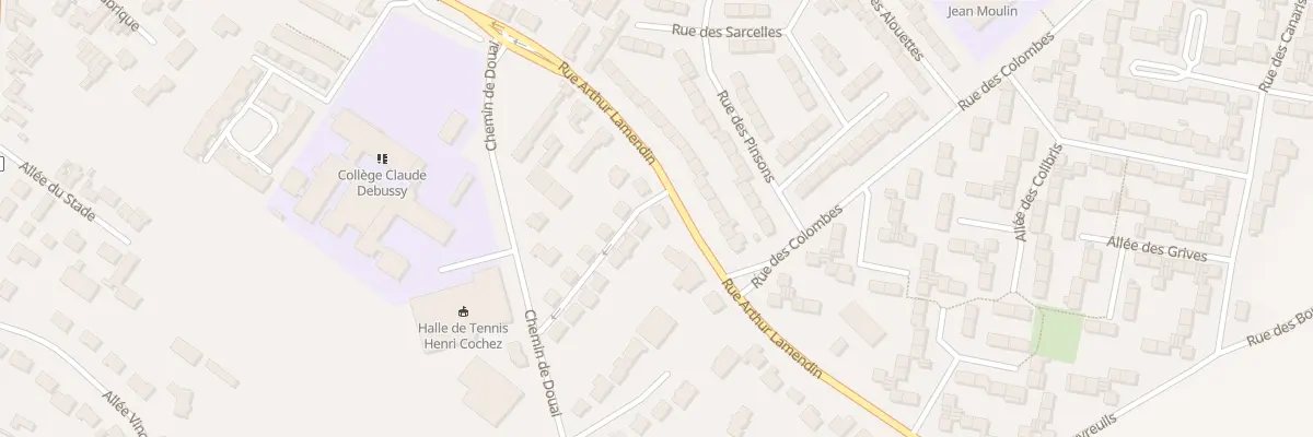 Plan du 64B Rue Arthur Lamendin à Courrières
