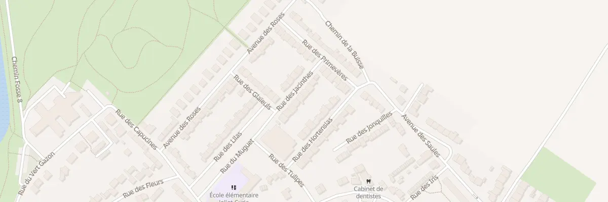 Plan du 10 Rue des Jacinthes à Courrières