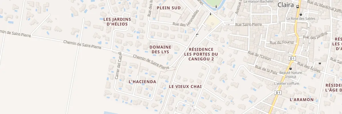 Plan du 2 Chem de St Pierre à Claira