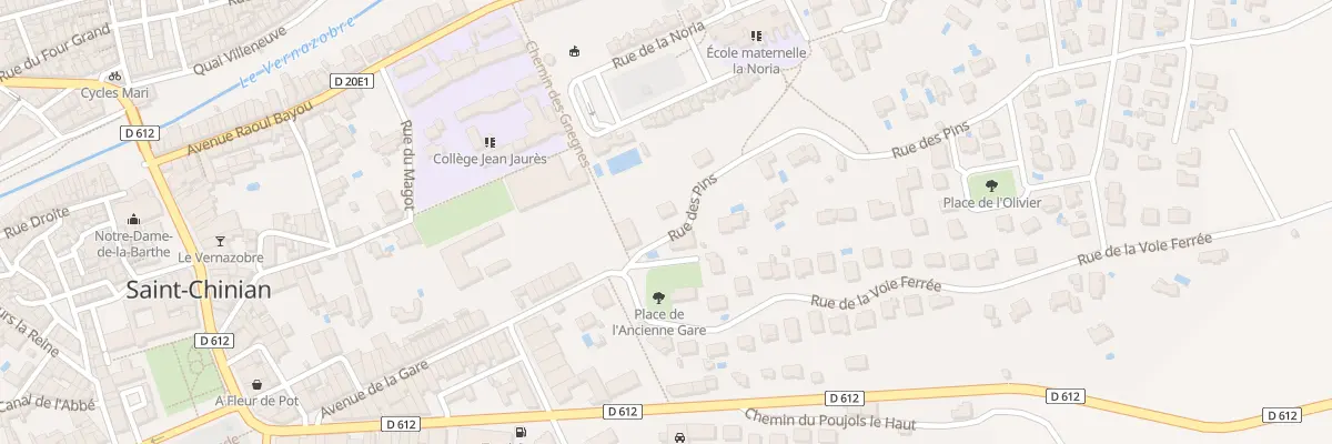 Plan du 3 Rue des Pins à Saint-Chinian