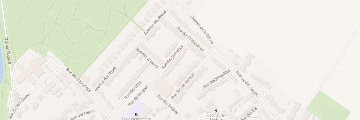 Plan du 12 Rue des Jacinthes à Courrières